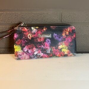 Tahari Floral Black Wallet